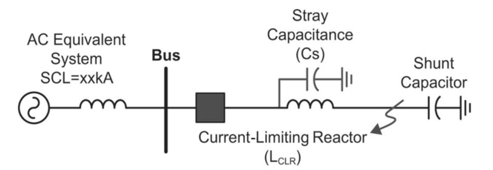 One-line Showing Reactor Limited Fault
